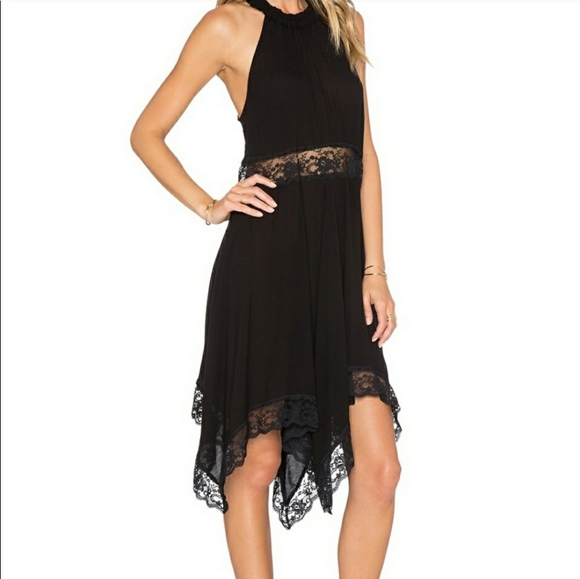 Free People lace trimmed trapeze dress - Picture 2 of 9